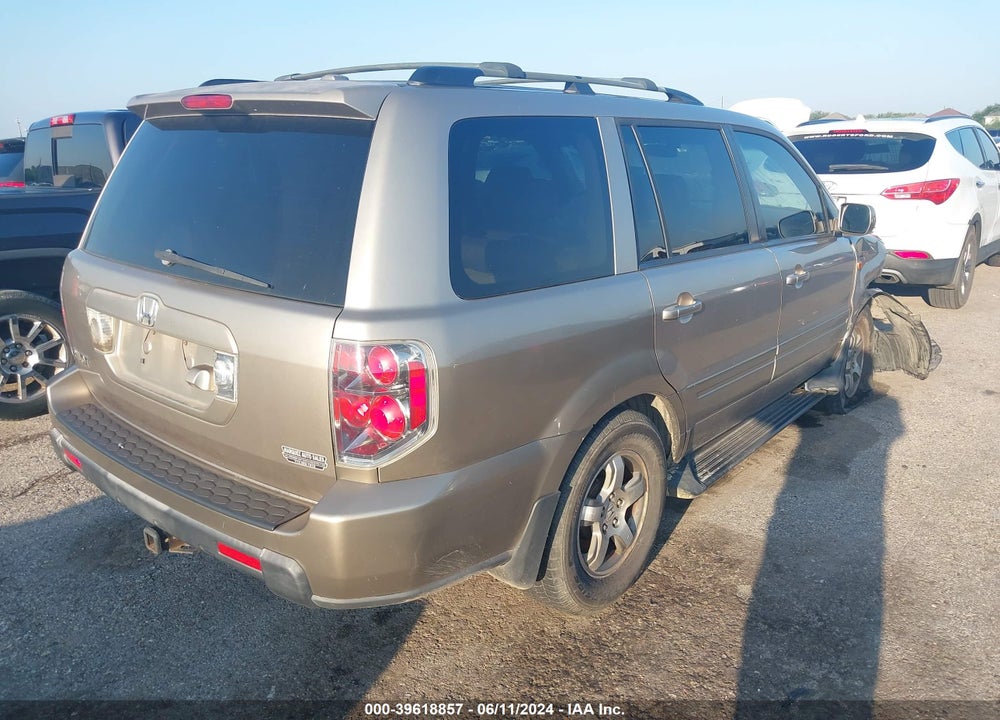 2007 HONDA PILOT EX-L VIN: 5FNYF28767B027746