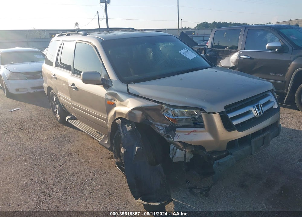 2007 HONDA PILOT EX-L VIN: 5FNYF28767B027746