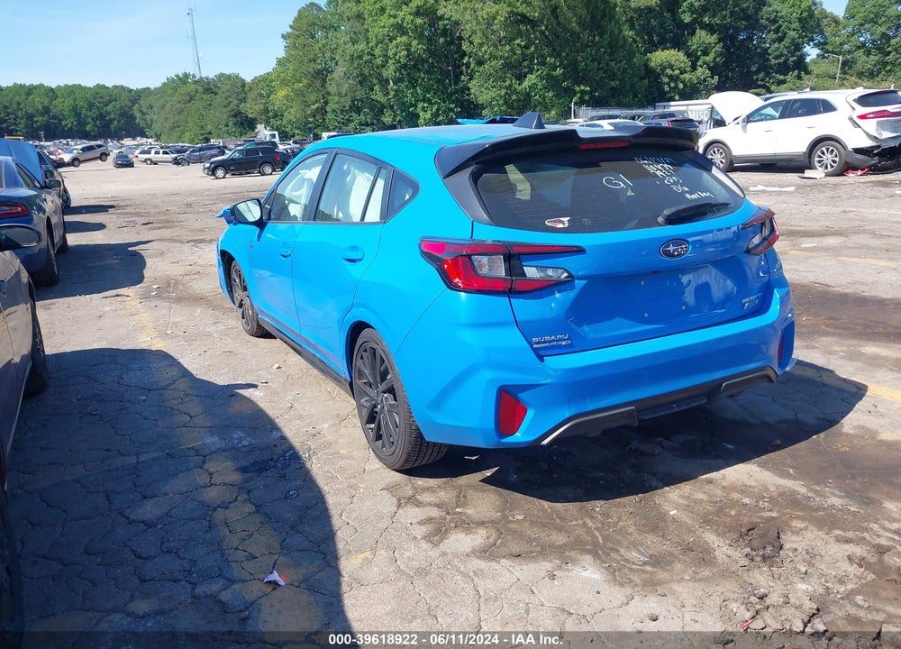 2024 SUBARU IMPREZA RS 5-DOOR VIN: JF1GUHJC1R8237921