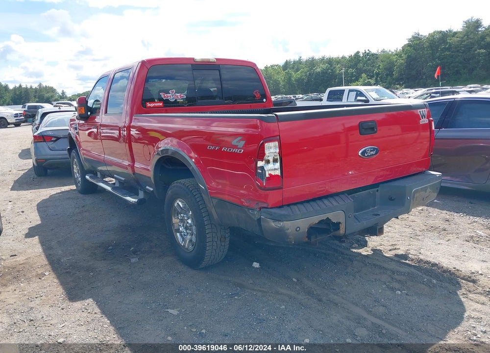 2008 FORD F-250 FX4/KING RANCH/LARIAT/XL/XLT VIN: 1FTSW21508EA39487