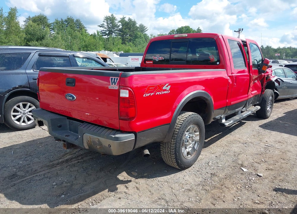 2008 FORD F-250 FX4/KING RANCH/LARIAT/XL/XLT VIN: 1FTSW21508EA39487