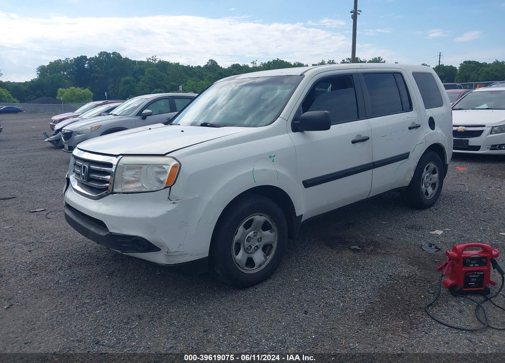 2013 HONDA PILOT LX VIN: 5FNYF4H2XDB016230