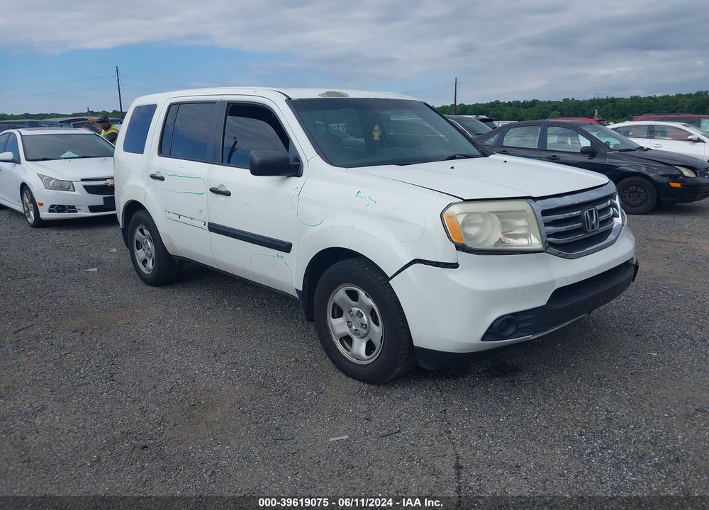 2013 HONDA PILOT LX VIN: 5FNYF4H2XDB016230