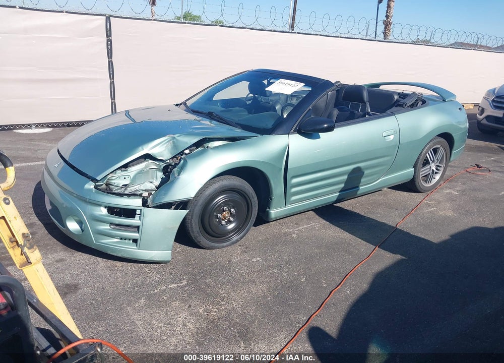 2003 MITSUBISHI ECLIPSE SPYDER GTS VIN: 4A3AE75H93E056987