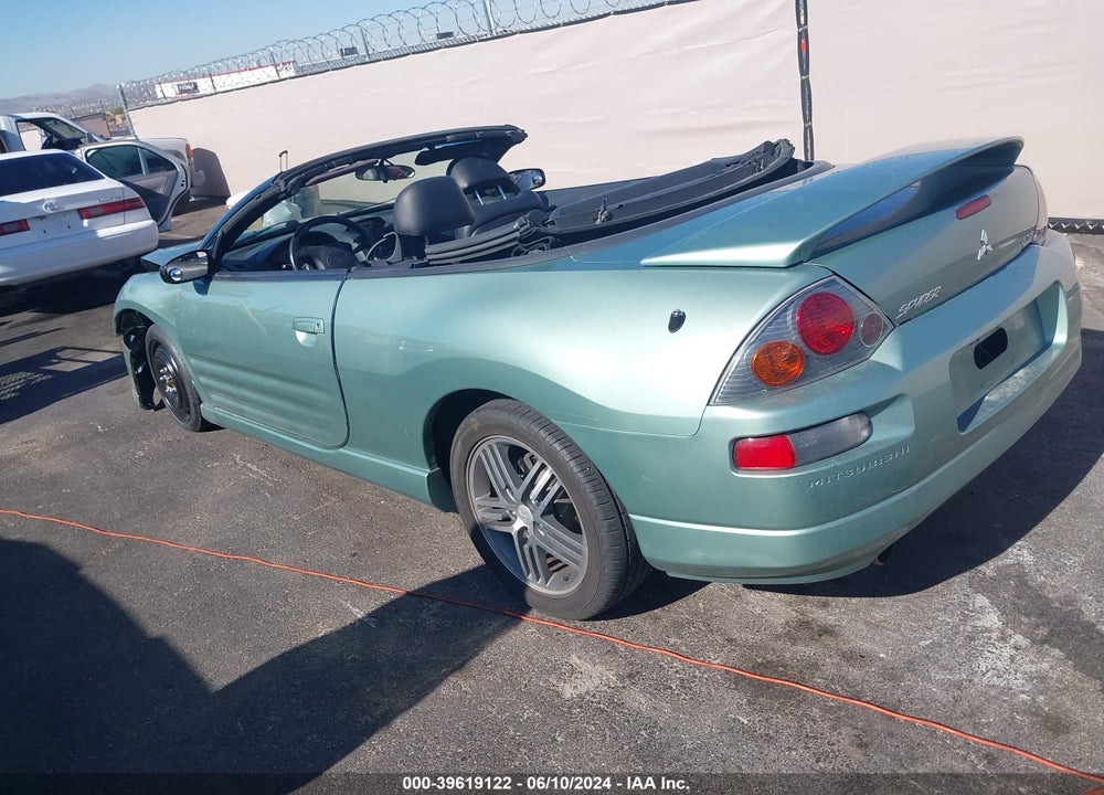 2003 MITSUBISHI ECLIPSE SPYDER GTS VIN: 4A3AE75H93E056987