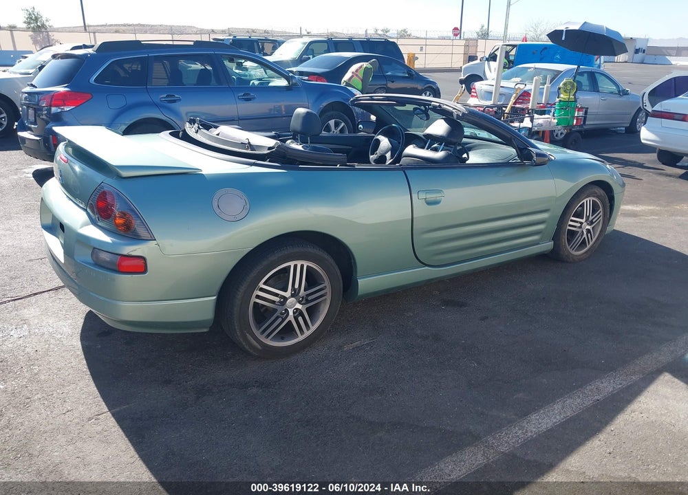 2003 MITSUBISHI ECLIPSE SPYDER GTS VIN: 4A3AE75H93E056987