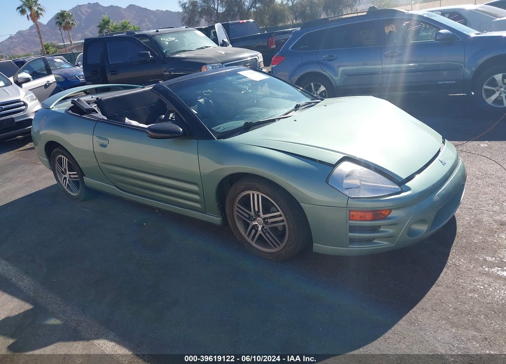 2003 MITSUBISHI ECLIPSE SPYDER GTS VIN: 4A3AE75H93E056987