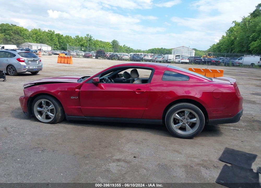 2012 FORD MUSTANG GT PREMIUM VIN: 1ZVBP8CF7C5252500