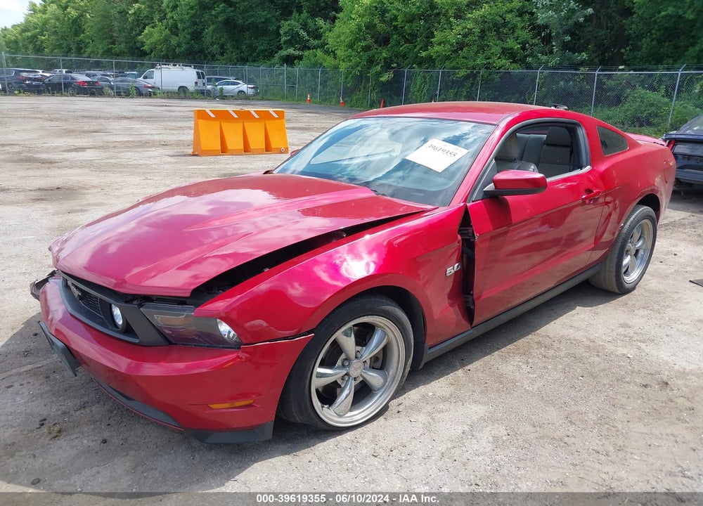 2012 FORD MUSTANG GT PREMIUM VIN: 1ZVBP8CF7C5252500