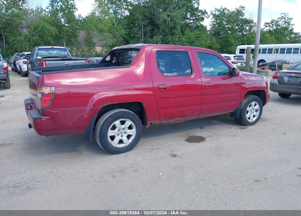 2006 HONDA RIDGELINE RTL VIN: 2HJYK165X6H542373