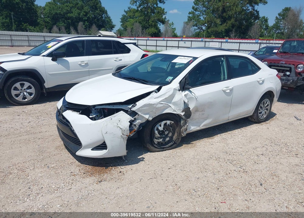 2018 TOYOTA COROLLA LE VIN: 2T1BURHEXJC048517