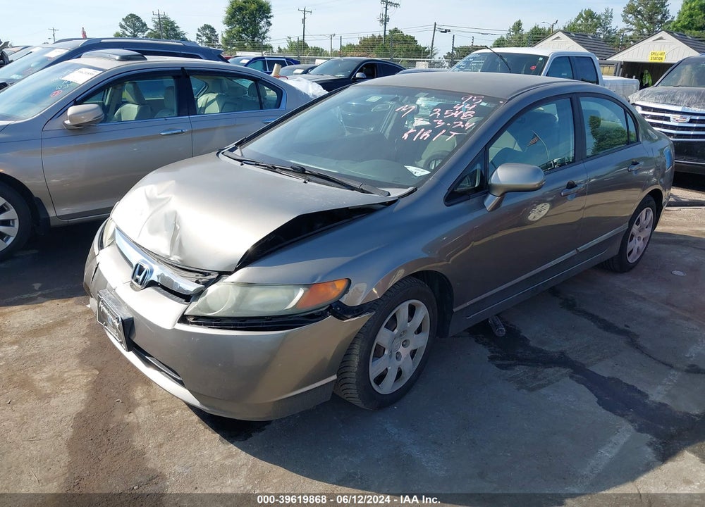 2008 HONDA CIVIC LX VIN: 2HGFA16568H332548