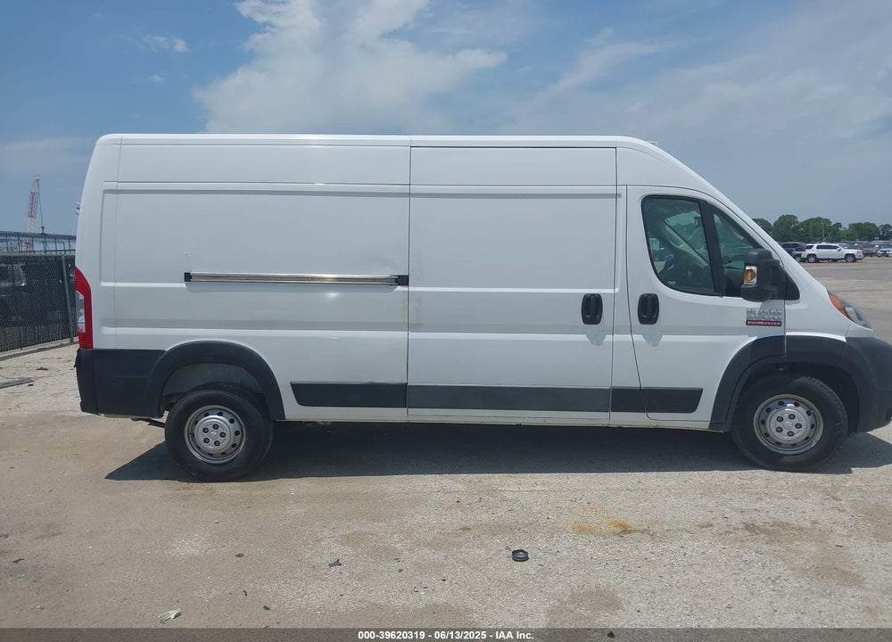 2021 RAM PROMASTER 2500 HIGH ROOF 159 WB VIN: 3C6LRVDG6ME527701