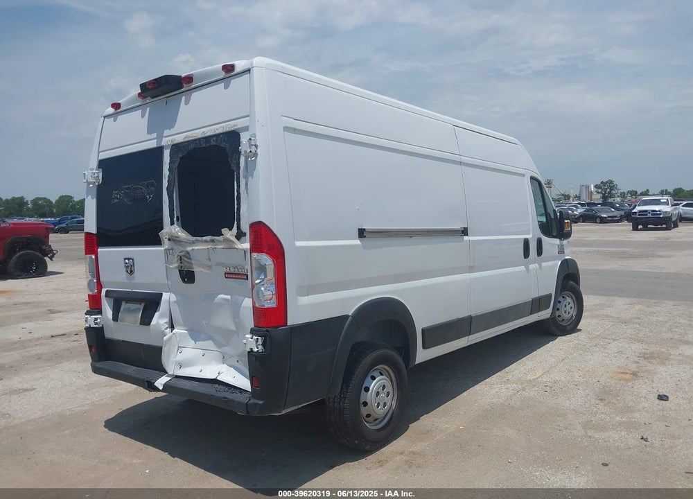 2021 RAM PROMASTER 2500 HIGH ROOF 159 WB VIN: 3C6LRVDG6ME527701