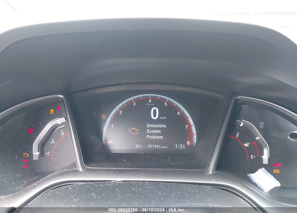 2019 HONDA CIVIC SI VIN: 2HGFC3A55KH750376