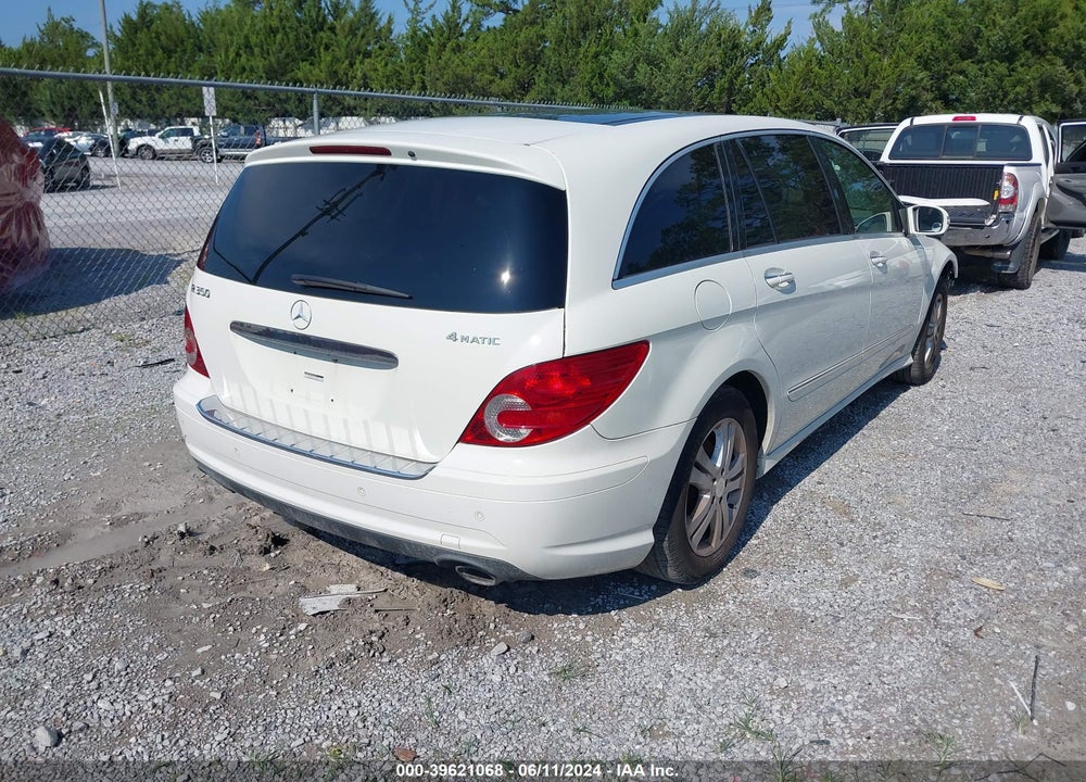 2009 MERCEDES-BENZ R 350 4MATIC VIN: 4JGCB65E89A089740