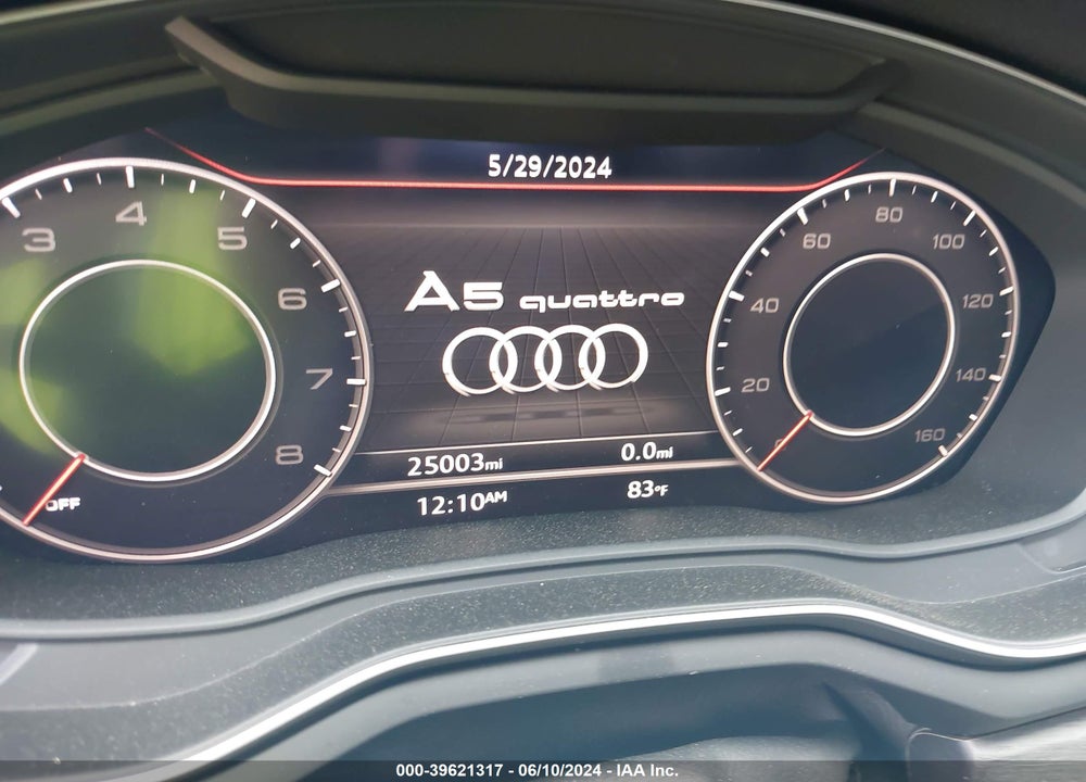 2018 AUDI A5 2.0T PREMIUM VIN: WAUTNAF53JA134694