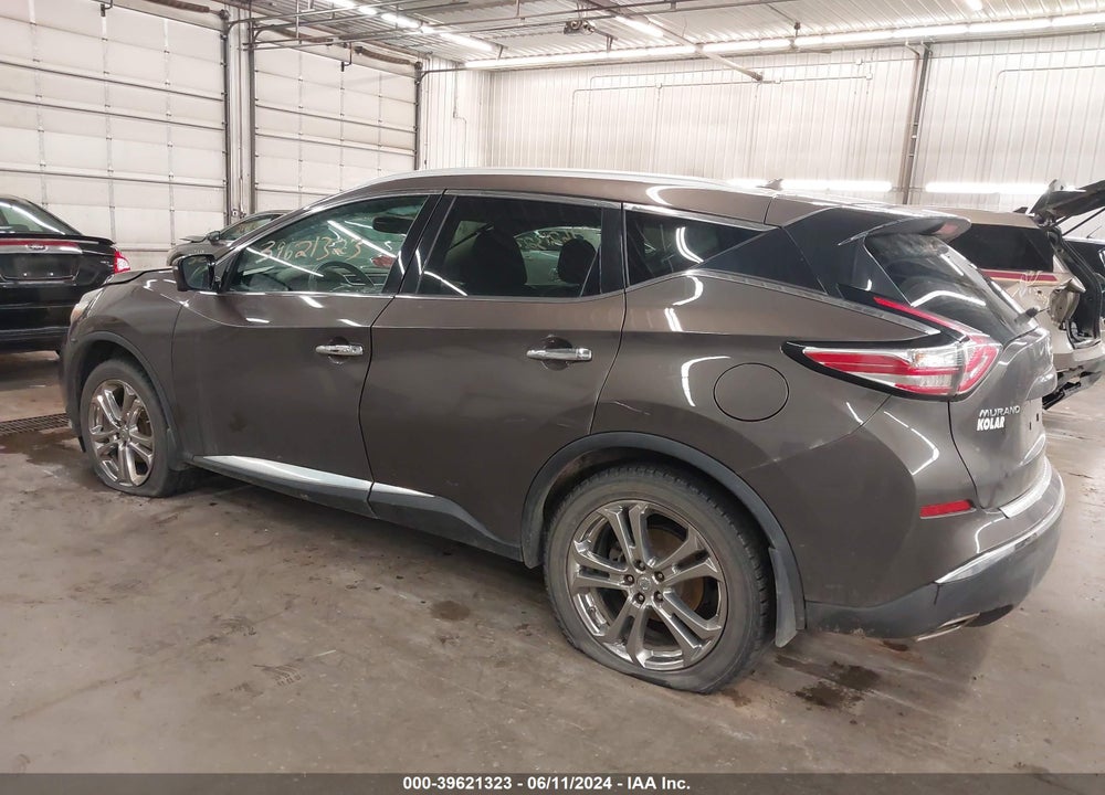2016 NISSAN MURANO PLATINUM/S/SL/SV VIN: 5N1AZ2MH3GN109678