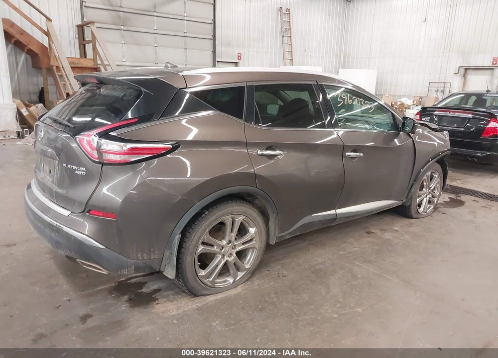 2016 NISSAN MURANO PLATINUM/S/SL/SV VIN: 5N1AZ2MH3GN109678