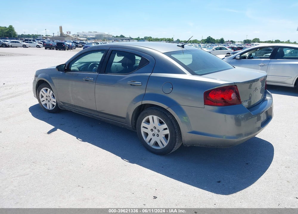 2012 DODGE AVENGER SE VIN: 1C3CDZAB8CN215045