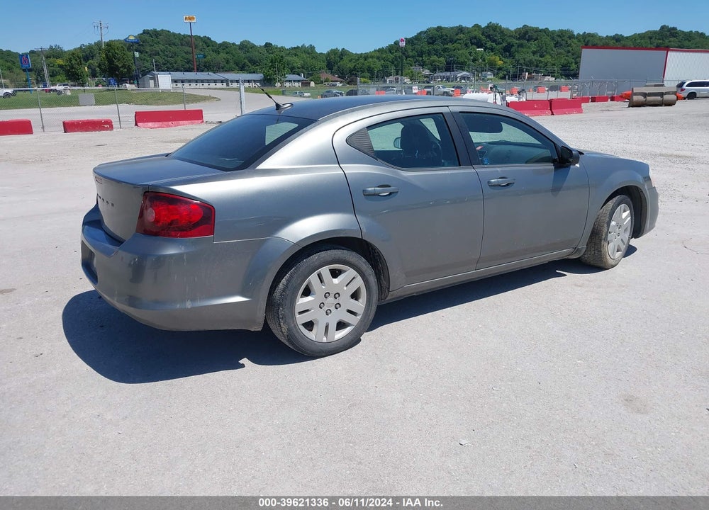 2012 DODGE AVENGER SE VIN: 1C3CDZAB8CN215045