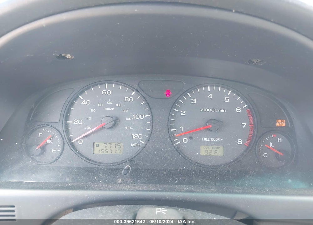 2001 SUBARU FORESTER L VIN: JF1SF63521H708342