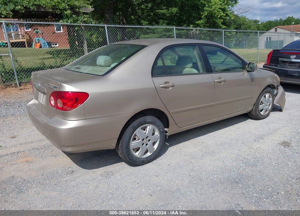 2007 TOYOTA COROLLA LE VIN: 2T1BR32E47C734858