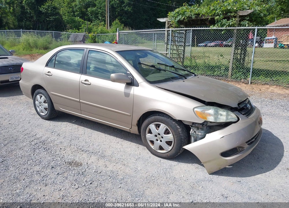 2007 TOYOTA COROLLA LE VIN: 2T1BR32E47C734858