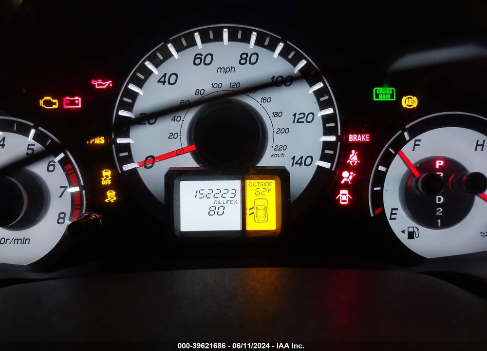 2012 HONDA PILOT EX-L VIN: 5FNYF4H55CB061794