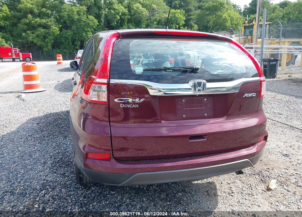 2015 HONDA CR-V LX VIN: 5J6RM4H31FL058430
