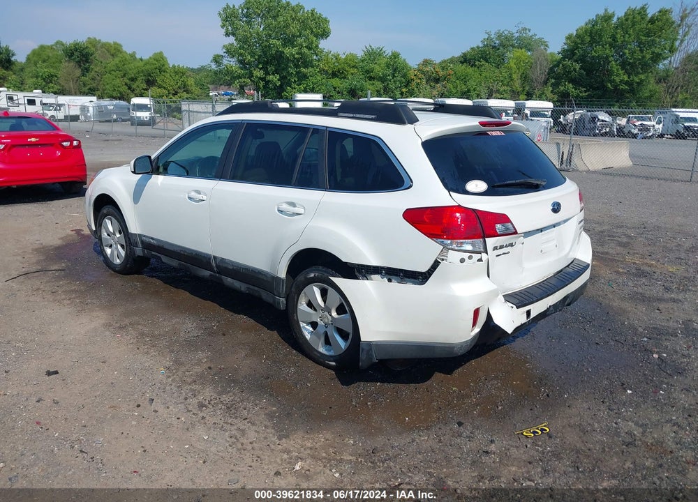 2012 SUBARU OUTBACK 2.5I PREMIUM VIN: 4S4BRBGC8C3201590