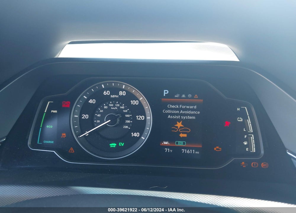 2020 HYUNDAI IONIQ HYBRID BLUE VIN: KMHC65LCXLU242446