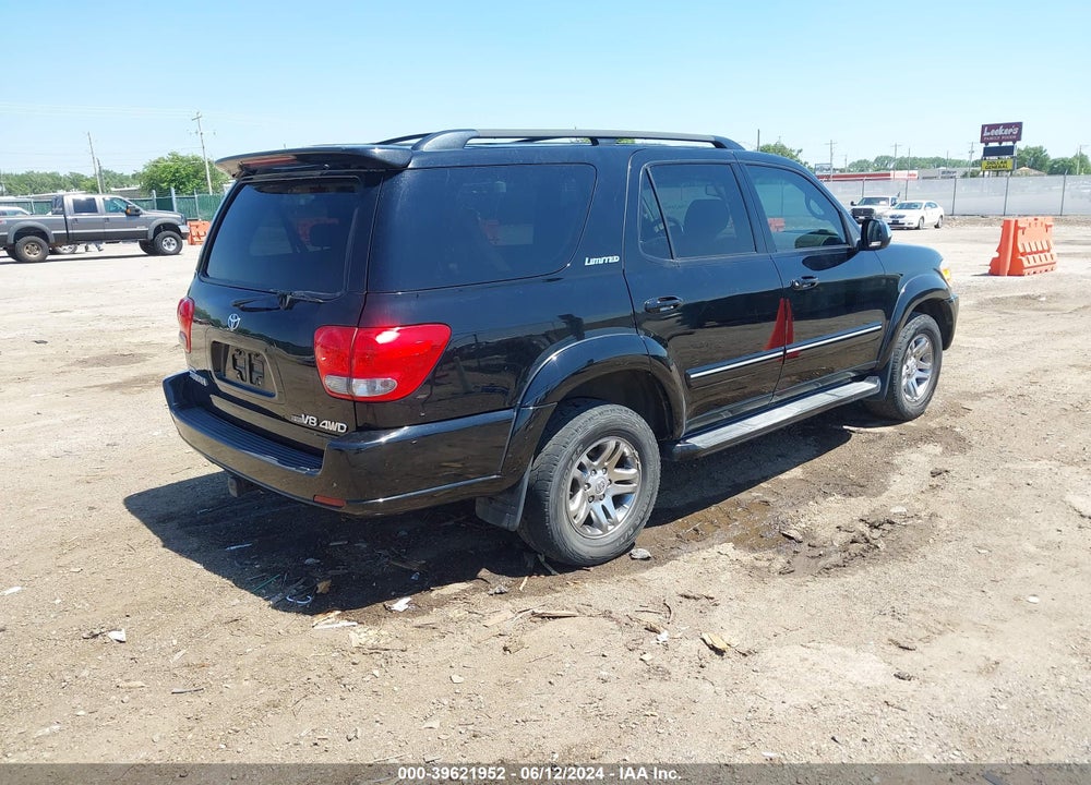 2007 TOYOTA SEQUOIA LIMITED V8 VIN: 5TDBT48A47S288018