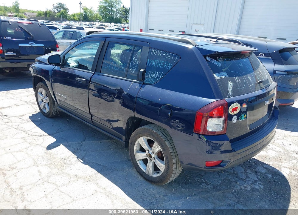 2016 JEEP COMPASS SPORT VIN: 1C4NJCBA1GD659377