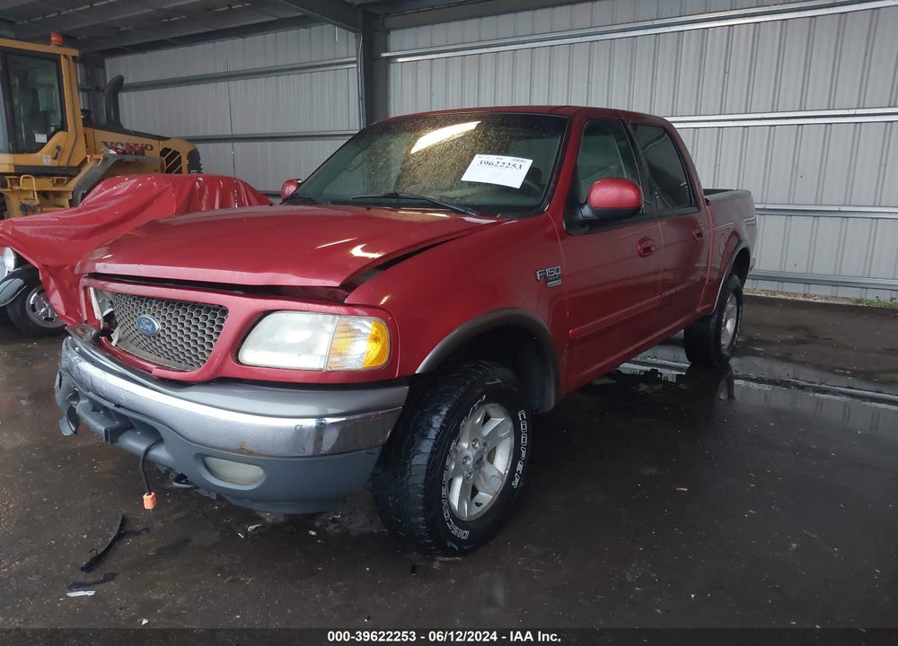 2002 FORD F-150 LARIAT/XLT VIN: 1FTRW08L82KD77154