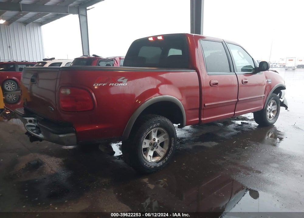 2002 FORD F-150 LARIAT/XLT VIN: 1FTRW08L82KD77154