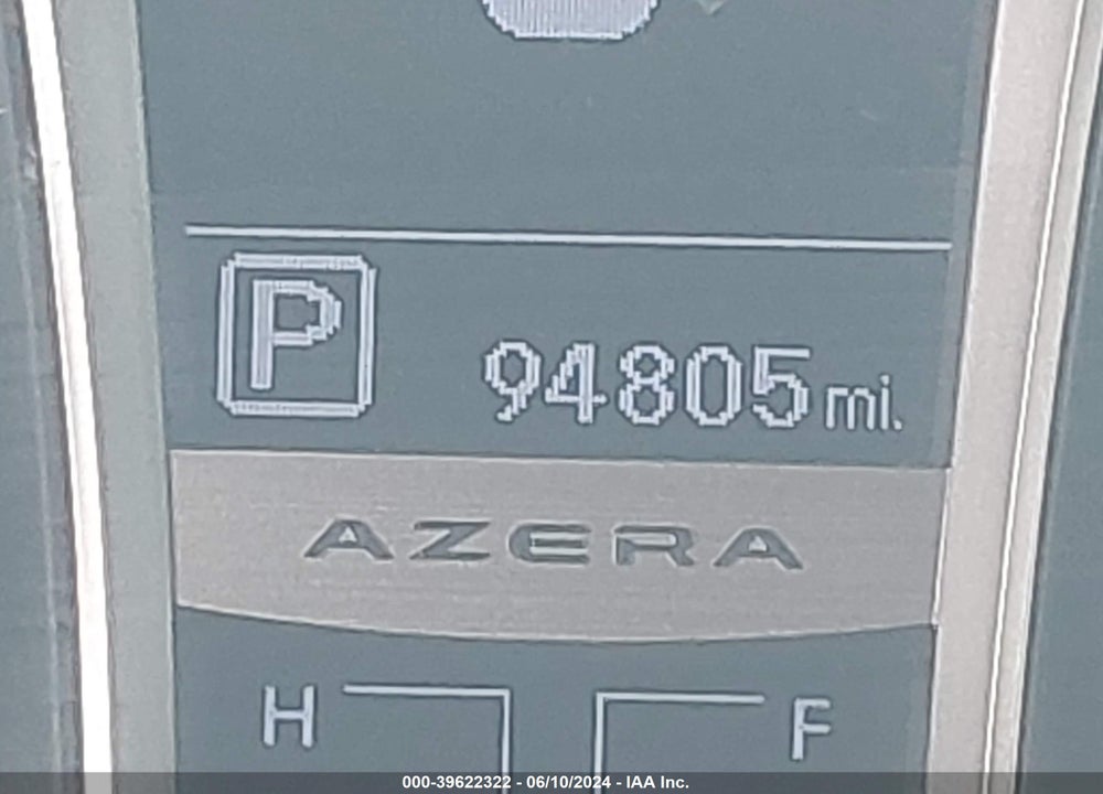 2012 HYUNDAI AZERA VIN: KMHFG4JG7CA167698