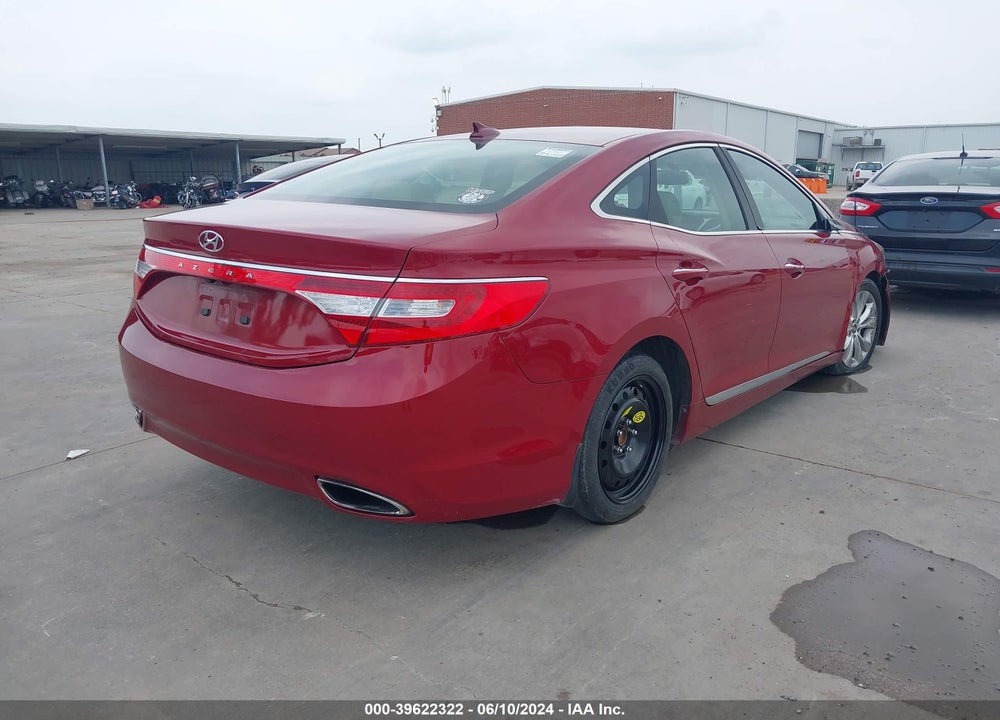 2012 HYUNDAI AZERA VIN: KMHFG4JG7CA167698