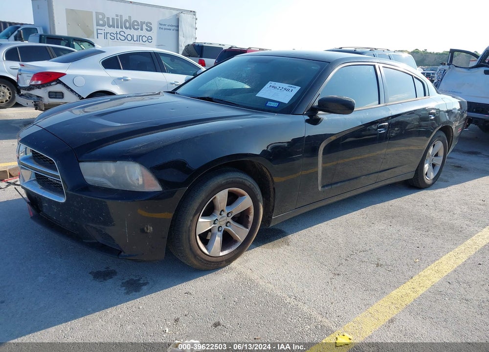 2013 DODGE CHARGER SE VIN: 2C3CDXBG2DH594875