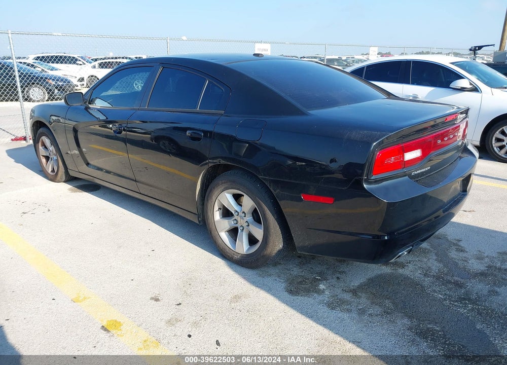 2013 DODGE CHARGER SE VIN: 2C3CDXBG2DH594875