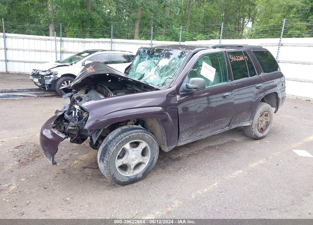 2008 CHEVROLET TRAILBLAZER FLEET VIN: 1GNDT13S282229492