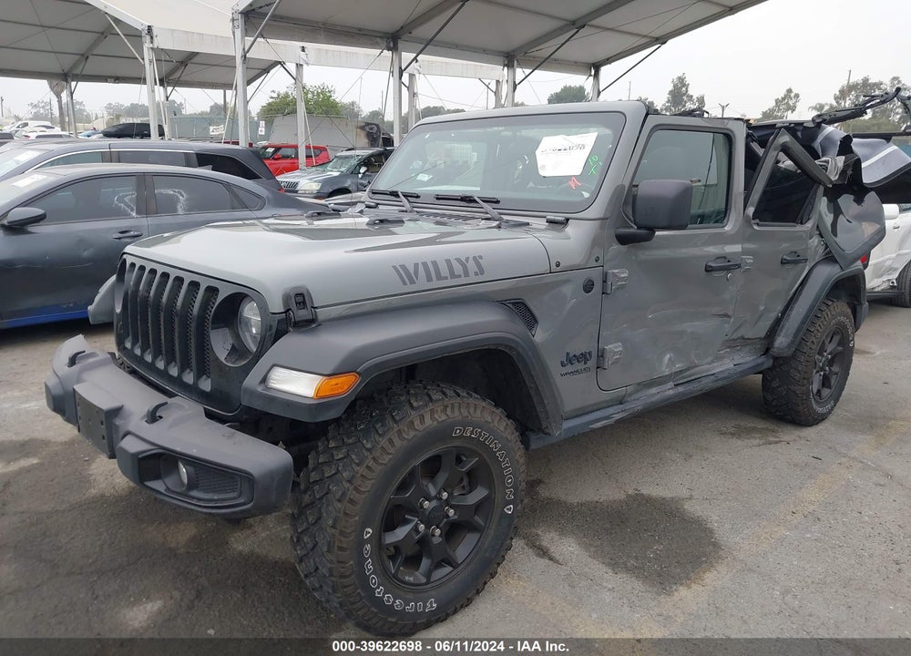 2021 JEEP WRANGLER UNLIMITED WILLYS 4X4 VIN: 1C4HJXDN9MW739885
