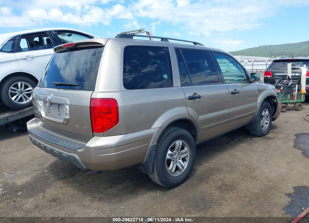 2003 HONDA PILOT EX-L VIN: 2HKYF18523H586389