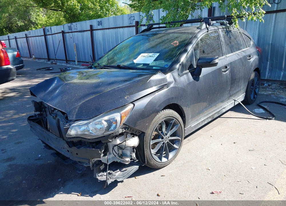 2016 SUBARU IMPREZA 2.0I SPORT PREMIUM VIN: JF1GPAP61G9349853