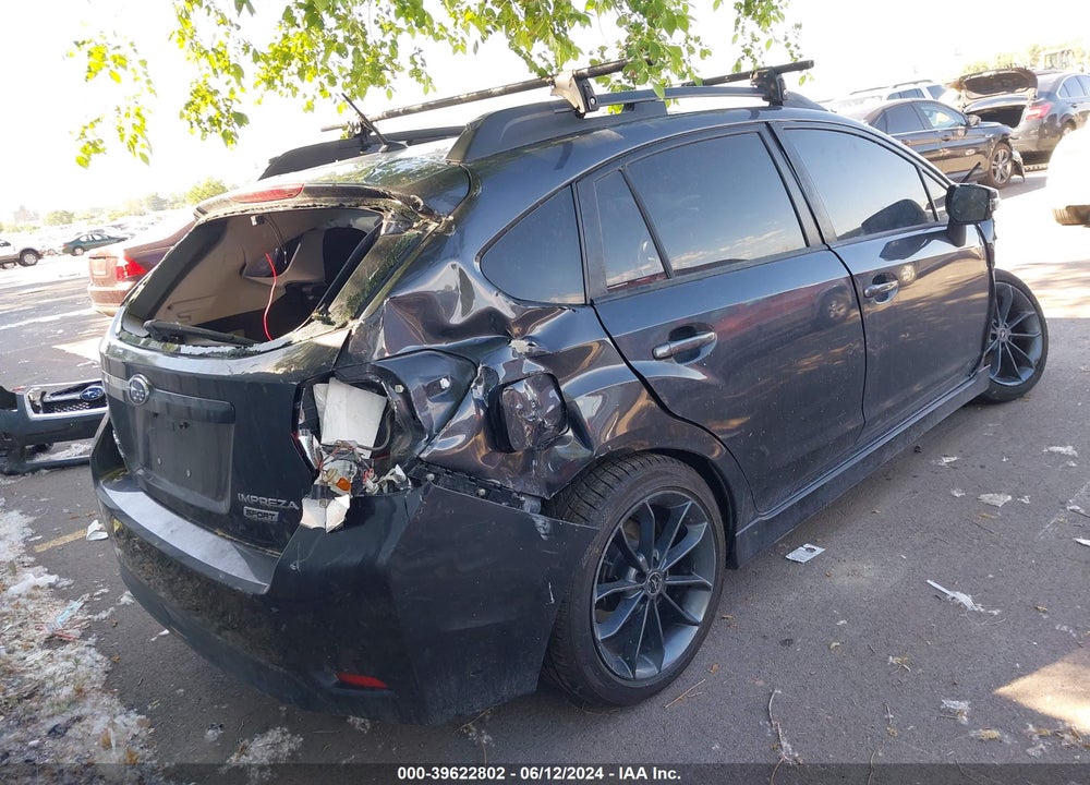 2016 SUBARU IMPREZA 2.0I SPORT PREMIUM VIN: JF1GPAP61G9349853