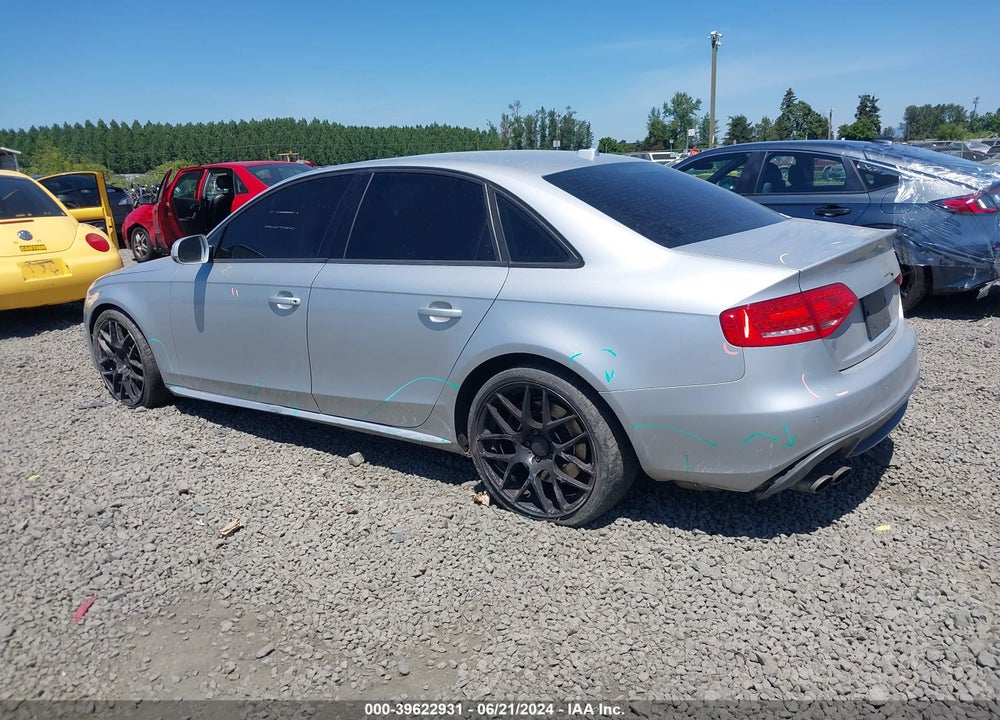 2012 AUDI S4 3.0 PREMIUM PLUS VIN: WAUKGAFL3CA001117