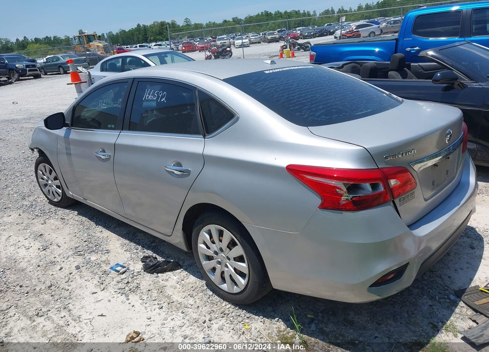 2017 NISSAN SENTRA SV VIN: 3N1AB7APXHL647297