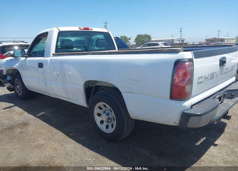 2007 CHEVROLET SILVERADO 1500 CLASSIC WORK TRUCK VIN: 1GCEC14V17E170308