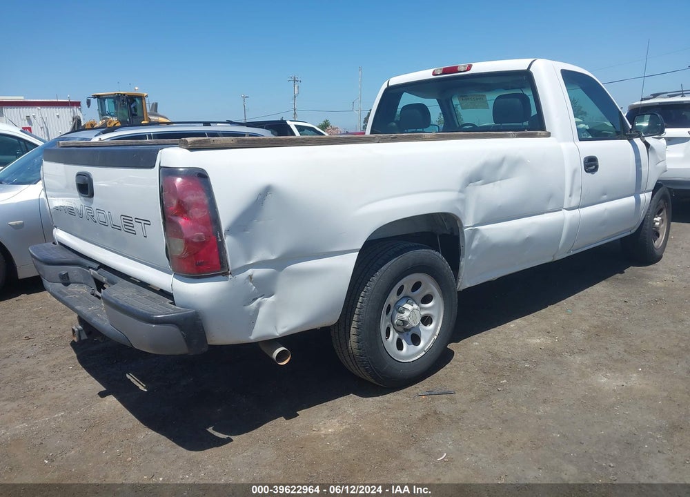 2007 CHEVROLET SILVERADO 1500 CLASSIC WORK TRUCK VIN: 1GCEC14V17E170308