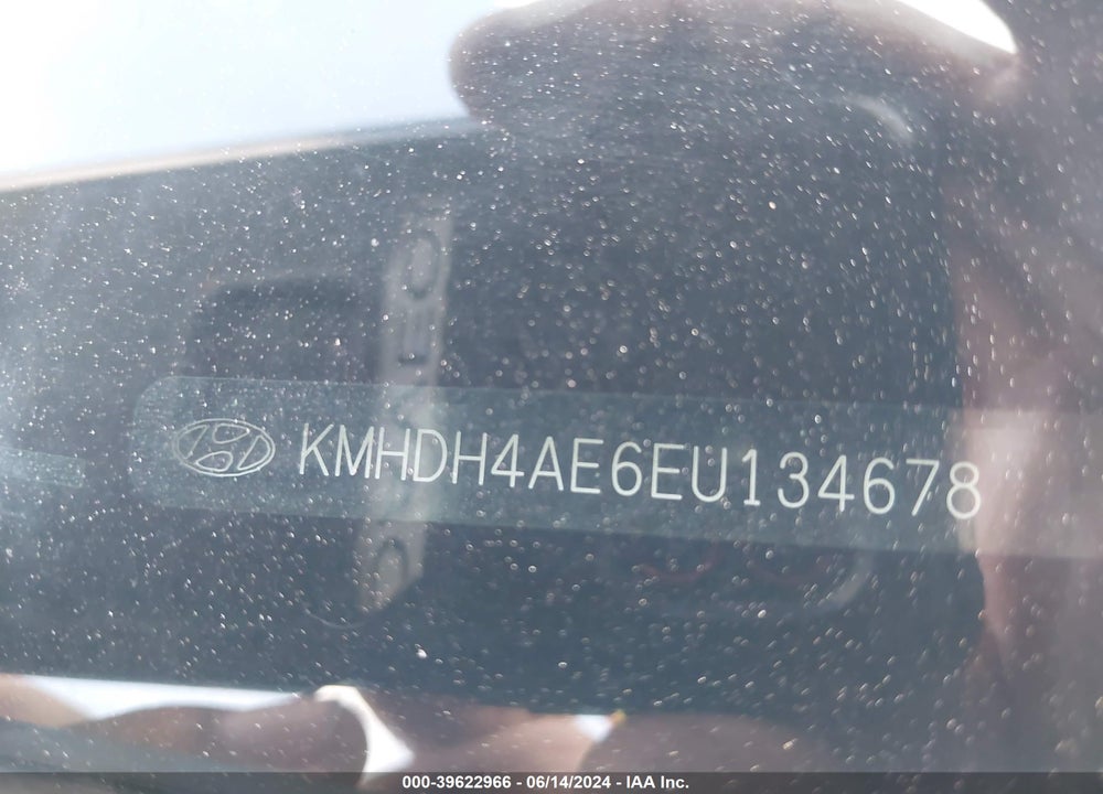 2014 HYUNDAI ELANTRA SE VIN: KMHDH4AE6EU134678
